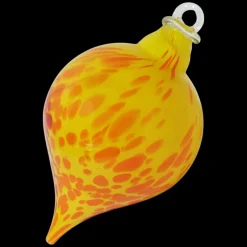 Kugeln & Zapfen^Cristalica GmbH Gartenzwiebel Glaszwiebel zum Hängen Höhe ca. 29cm mit Gebogener Stab