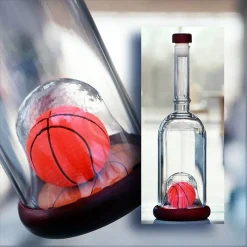 Sport & Hobby|Flaschen^Fan Unikate Geschenkflasche Basketball Präsent 350ml