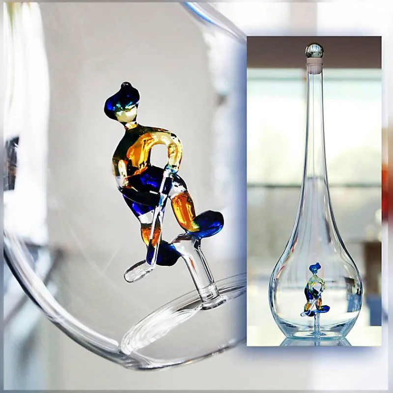 Sport & Hobby|Flaschen^Fan Unikate Geschenkflasche Eishockey Präsent 500ml