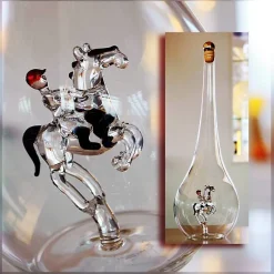 Sport & Hobby|Geburtstag^Fan Unikate Geschenkflasche Pferd Präsent 500ml