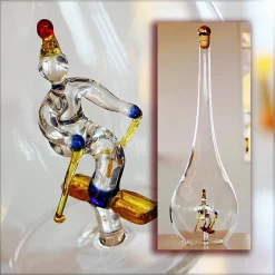 Sport & Hobby|Flaschen^Fan Unikate Geschenkflasche Skifahrer Präsent 500ml