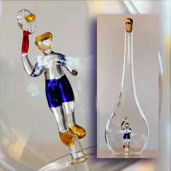 Sport & Hobby|Männer^Fan Unikate Geschenkflasche Tennisspieler Präsent 500ml