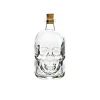 Männer|Halloween^Fan Unikate Geschenkflasche Totenkopf Präsent 500ml leer