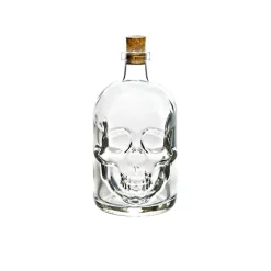 Männer|Halloween^Fan Unikate Geschenkflasche Totenkopf Präsent 500ml leer