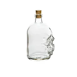 Männer|Halloween^Fan Unikate Geschenkflasche Totenkopf Präsent 500ml leer