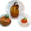 Halloween|Obst & Gemüse^Cristalica Glas Kürbis verschiedene Größe, Gartendeko Handarbeit
