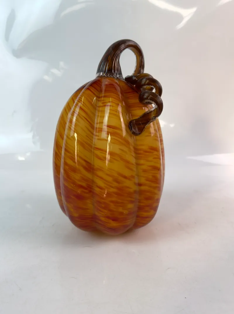 Halloween|Obst & Gemüse^Cristalica Glas Kürbis verschiedene Größe, Gartendeko Handarbeit