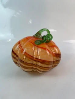 Halloween|Obst & Gemüse^Cristalica Glas Kürbis verschiedene Größe, Gartendeko Handarbeit