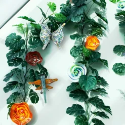 Tiere & Figuren|Insekten^Cristalica Glas Schmetterling zum Hängen Länge ca. 30cm Handarbeit