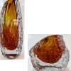 Vasen|Ostern^Cristalica Glas Vase Modern in Amber/Transparent Handarbeit
