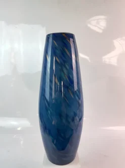 Vasen|Ostern^Cristalica Glas Vase Modern in Blau/Türkis Handarbeit
