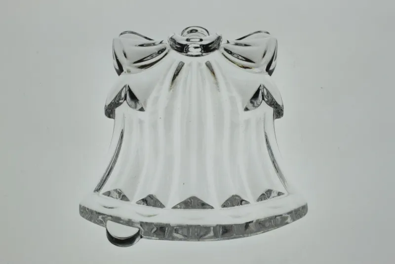 Weihnachten|Weihnachten^Cristalica Kingdom Glasanhänger Baumschmuck Glocke klar Bleikristall 8,5 cm