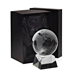 Pokal & Glasblock|Männer^Fan Unikate Glasblock Globus Tarra Pokal 14cm