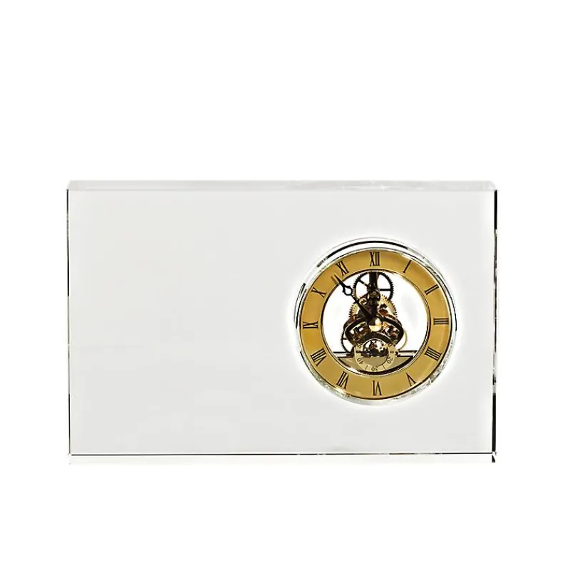 Uhren^Cristalica Glasblockuhr