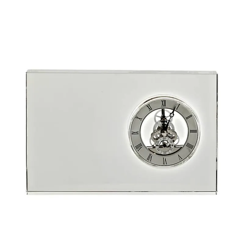 Uhren^Cristalica Glasblockuhr