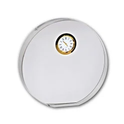 Uhren^Cristalica Kingdom Glasblockuhr rund 14,5cm