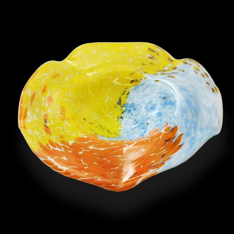 Blüten^Art Glass Glasblume Ø ca. 34 cm in Variationen inkl. Stab