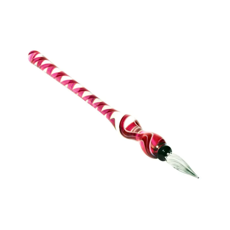 Arbeitszimmer^Art Glass Glasfederschreiber "Feder" (17cm)