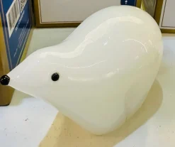 Tiere & Figuren^Cristalica Glasfigur Bär Höhe ca. 7,5cm/Länge ca. 12cm Weiß Handarbeit