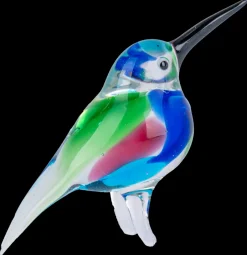 Kinder|Tiere & Figuren^Cristalica Glasfigur Eisvogel Bunt/Transparent Höhe ca.6,1cm Handarbeit