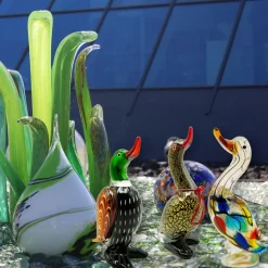 Tiere & Figuren|Ostern^Cristalica Glasfigur Ente Höhe ca. 37cm Bunt Handarbeit