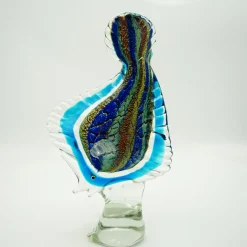 Tiere & Figuren|Meerestiere^Cristalica Glasfigur Fisch Höhe ca. 32,5cm Bunt Handarbeit