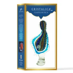 Tiere & Figuren|Meerestiere^Cristalica Glasfigur Fisch Höhe ca. 32,5cm Bunt Handarbeit