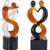 Valentienstag|Halloween^Cristalica Glasfigur Glasskulptur Liebe Amber Höhe ca. 11cm Handarbeit