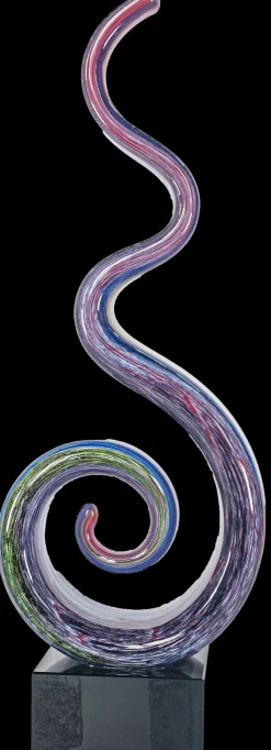 Skulpturen|Skulpturen^Cristalica Glasfigur Glasskulptur Multicolor Höhe ca. 23cm Handarbeit