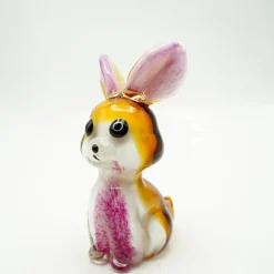 Tiere & Figuren|Ostern^Cristalica Glasfigur Hase Höhe ca. 19cm Handarbeit