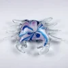 Sternzeichen|Geburtstag^Art Glass Glasfigur Krebs Meerestier Murano-Design 17cm handgefertigtes Glastier Unikat
