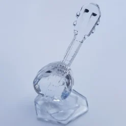 Sport & Hobby|Tiere & Figuren^Cristalica Glasfigur Musikinstrument Kristallglas klar Geschenk Musiker Hobby Sammeln 13cm