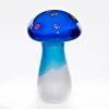 Geburtstag|Tiere & Figuren^Cristalica Kingdom Glasfigur Pilz blau weiß Murano-Design 18cm handgefertigtes Glastier Unikat