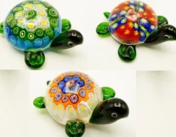 Valentienstag|Tiere & Figuren^Cristalica Glasfigur Schildkröte Höhe ca. 5,5cm/ Länge ca. 11cm Bunt Handarbeit