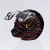 Geburtstag|Tiere & Figuren^Cristalica Kingdom Glasfigur Schwein schwarz Murano-Design 12cm handgefertigtes Glastier Unikat