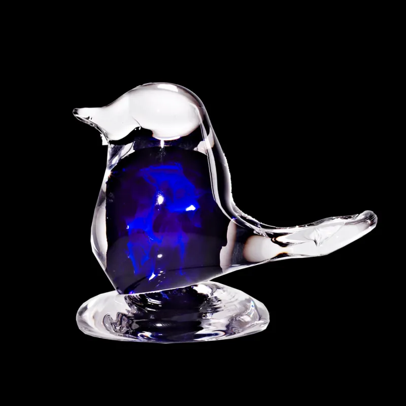 Tiere & Figuren^Cristalica Handcraft Glasfigur Spatz (8cm)