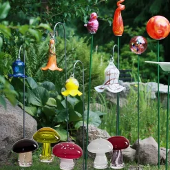 Blumen^Cristalica Handcraft Glasfigur Steinpilz