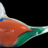 Tiere & Figuren|Ostern^Cristalica Glasfigur Vogel Blau/Rot/Grün/Transparent Breite ca. 15,6cm Handarbeit