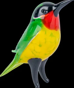 Tiere & Figuren|Kinder^Cristalica Glasfigur Vogel Bunt/Transparent Höhe ca. 5,7cm Handarbeit