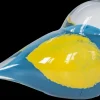 Tiere & Figuren|Ostern^Cristalica Glasfigur Vogel Hellblau/Gelb/Transparent Breite ca. 13,6cm Handarbeit