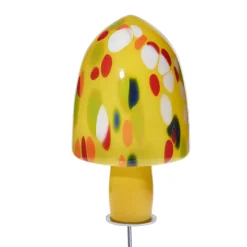 Tiere & Figuren^Art Glass Glas-Hut-Pilz 25cm Gartenflair inkl. Stab