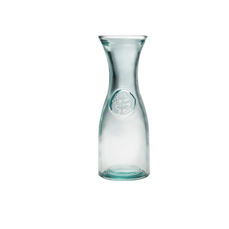 Karaffe & Dekanter|Recycling Glas^Cristalica Glaskaraffe Krug Kanne Wasserflasche Authentic 800 ml Recycling-Glas