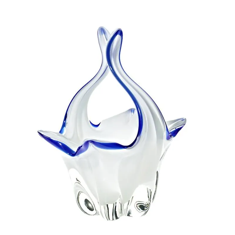 Ostern|Ostern^Art Glass Glaskorb White Queen 23,5 cm
