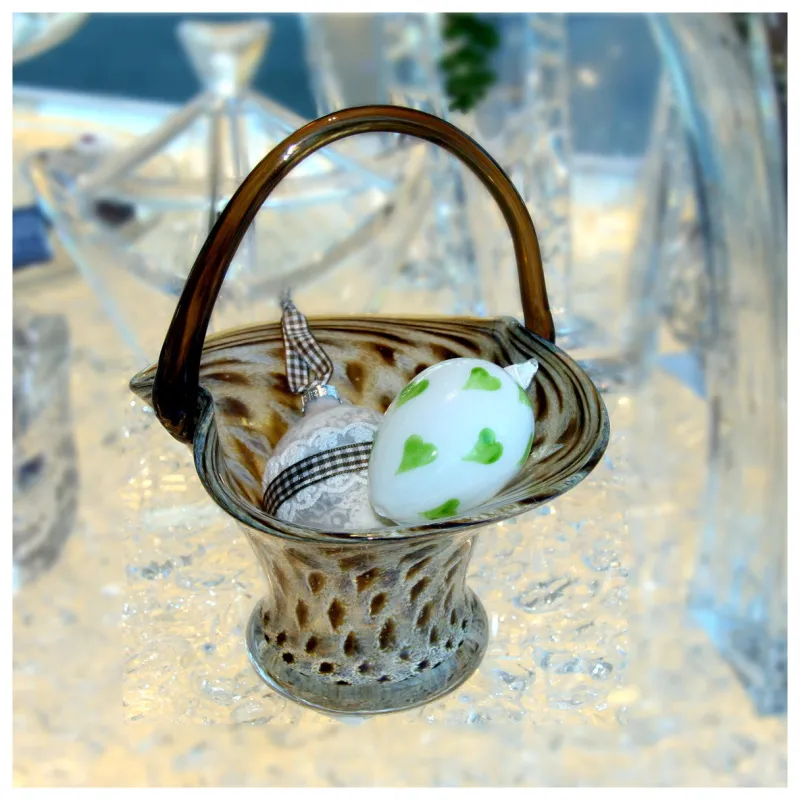 Ostern|Ostern^Art Glass Glaskörbchen Pavel 23cm