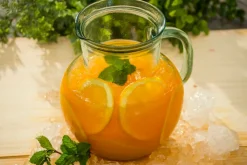 Kanne & Krug|Sets^Cristalica Glaskrug 2300 ml inkl 4 Trinkbecher 430 ml Set Recycling-Glas