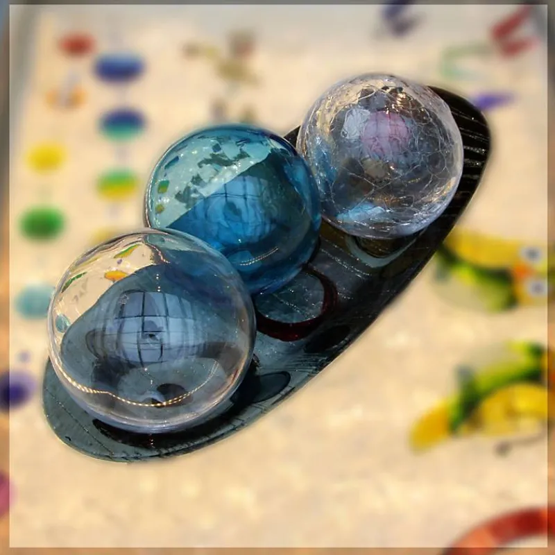 Nuggets & Murmeln|Skulpturen^Art Glass Glaskugel (10cm)