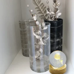 Valentienstag|Tiere & Figuren^Cristalica Glaskugel Hologramm Motive inkl. Holz LED-Untersetzer