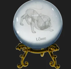 Sternzeichen|Valentienstag^Cristalica Glaskugel mit Sternzeichen und Stand Durchmesser ca. 6cm