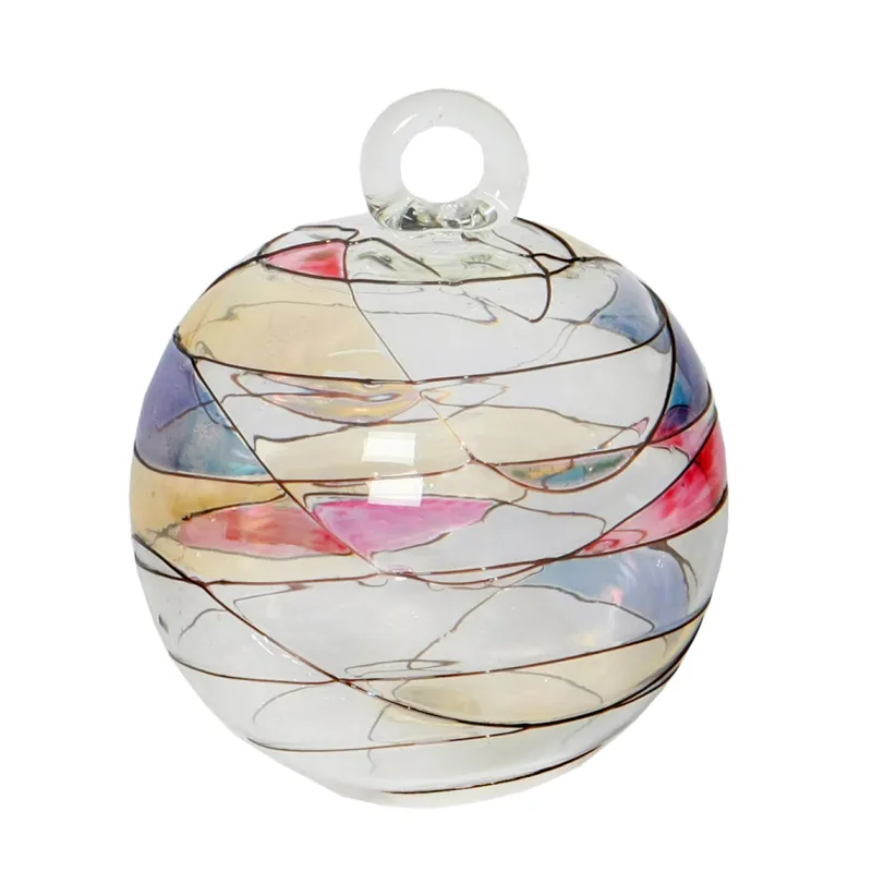 Frauen|Ostern^Cristalica Glaskugel zum Hängen klar bunt