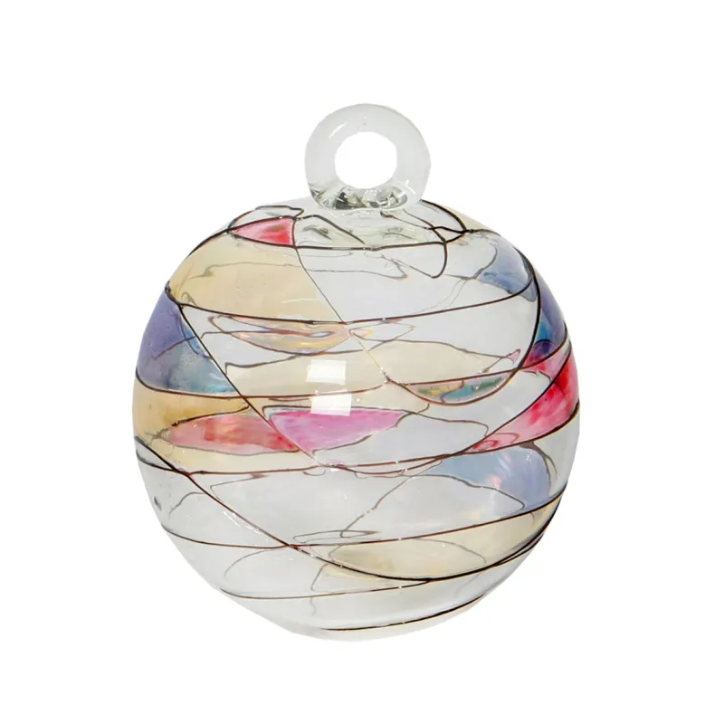 Frauen|Ostern^Cristalica Glaskugel zum Hängen klar bunt